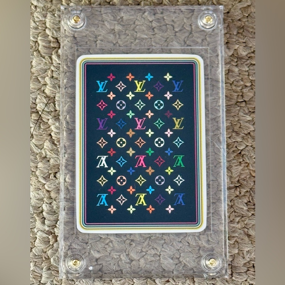 Authentic Collectible Louis Vuitton x Takashi Murakami 8 Clubs Playing Card LV